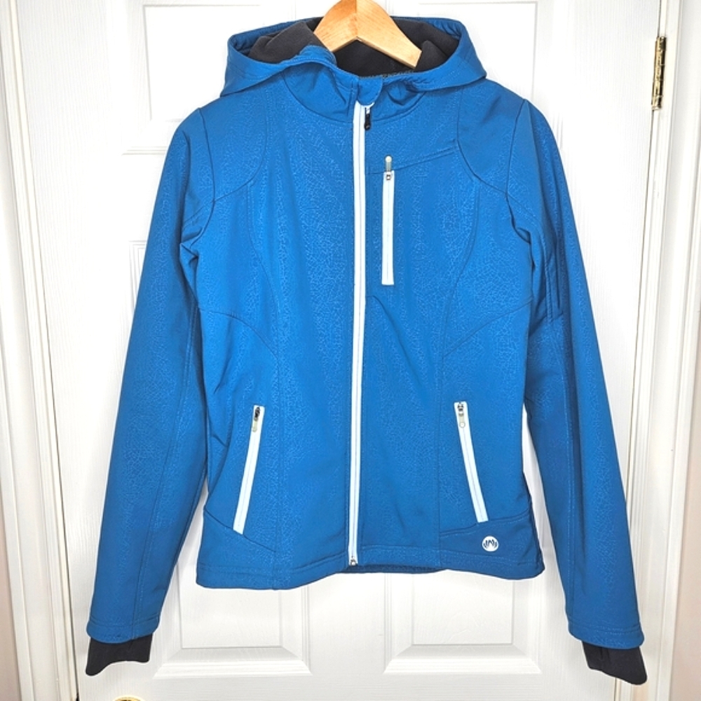 Mondetta Women's Vibrant Blue Softshell Jacket Fleece Lined Size S
